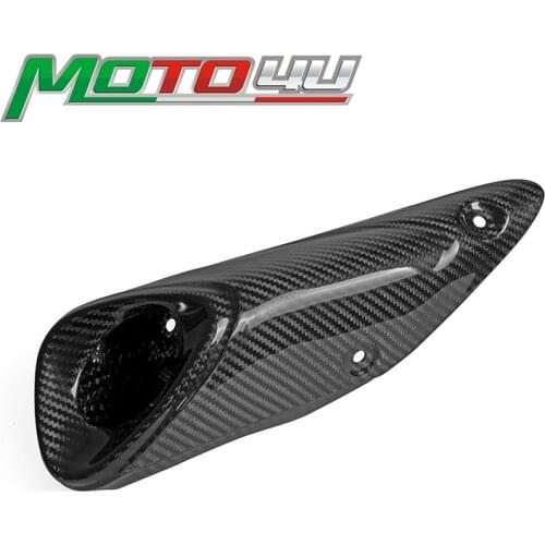 Real Carbon Fiber Muffler Exhaust Pipe Cover Heat Shield protection For YAMAHA MT-09 MT09 MT 09 FZ 09 2014 2015 2016