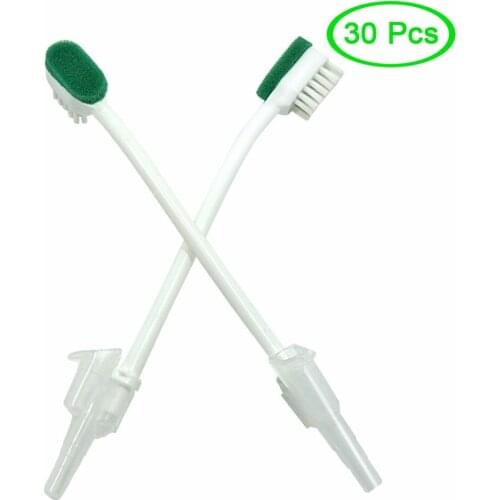 MUNKCARE ICU patient Oral Cleaning Disposable Suction Swab Toothbrush Head of white( box of 30)