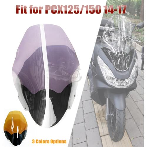 Fit For Honda PCX 125 PCX150 2014 - 2017 Motorcycle ABS Windshield WindScreen Wind 61cm Modified PCX 150 PCX125 20015 2016