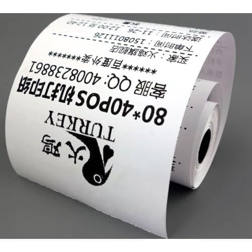 Thermal Paper Rolls 80 x 40 mm (10Rolls/Case) Mobile POS Paper Roll for 80mm Bluetooth Cash Register Printer