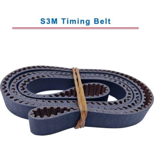 S3M Timing Belt with circular teeth model S3M-753/756/765/780/783/804/810/840/879/888 teeth pitch 3mm belt thickness 2.2mm