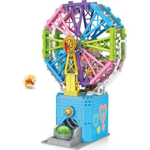 KAZI compatible machine city model building blocks ferris wheel kids toys Christmas gift boy girl toy