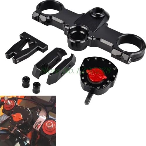 Motorcycle CNC Steering Damper Stabilizer & Mounting Bracket For KTM RC250 RC390 RC 250 390