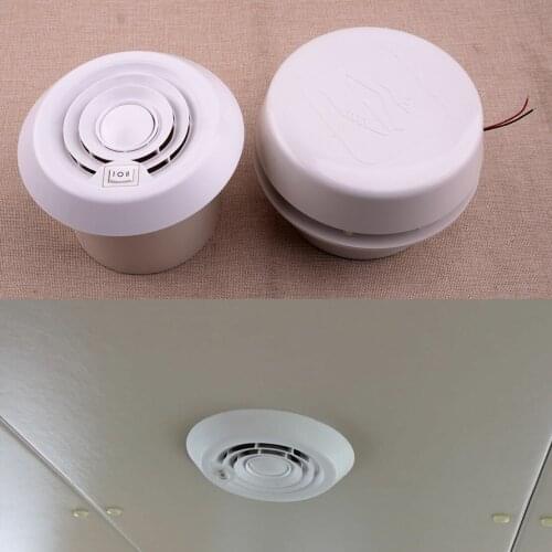 Universal 1 Set Car 12V White Roof Air Vent Outlet Fan Fit For RV Camper Travel Trailer 1800Rpm 60CFM Accessories