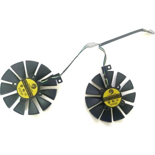 Вентылятар кулера 87 мм для ASUS GTX1060 1070 Ti RX 470 570 580 Графічная карта Everflow T129215SU PLD09210S12HH 28-мм вентылята
