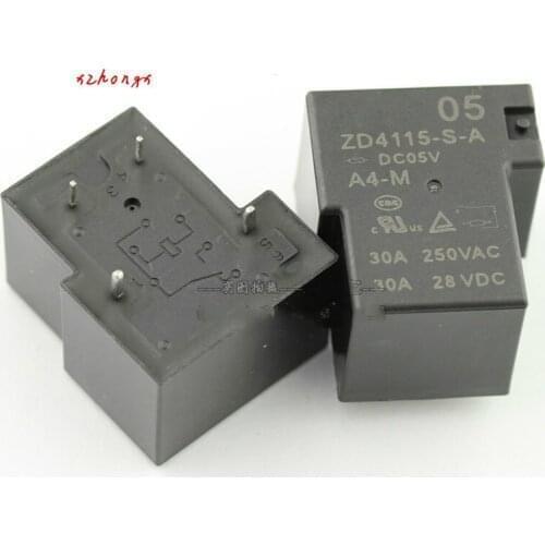 ZD4115-S-A-DC05V-A4-M 4-foot 30A Relays