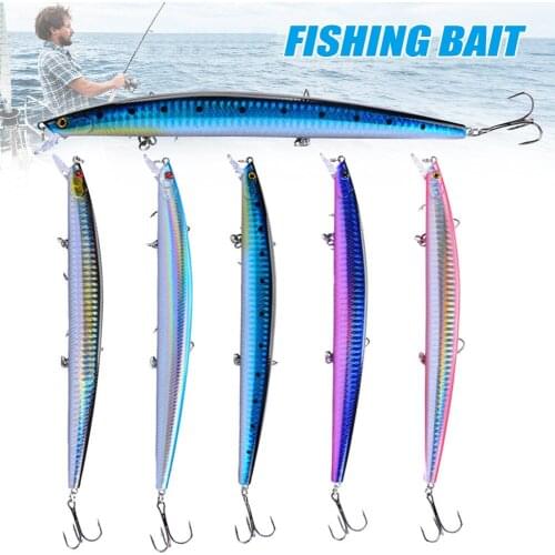 1/2Pcs Fishing Lures 18cm/24g Inshore Large Hard Bait Minnow Lures with Anti-oxidation Hooks