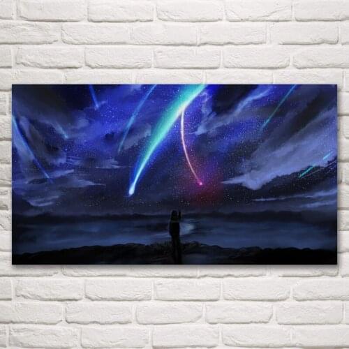 1 Panel Your Name Anime Movie Posters and Prints Painting Home Decoration Pictures Pictures Living Room Artworks Modern Poster
