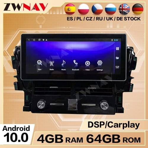 128G Carplay For Toyota Prado 2010 2011 2012 2013 2014 2015 2016 2017 Android 10 Stereo Player Auot Car Radio GPS Navi Head Unit