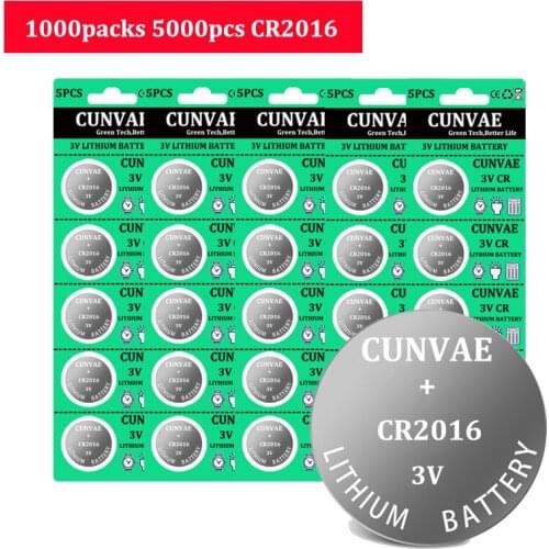 5000pcs CR2016 CR 2016 BR2016 DL2016 LM2016 KCR2016 ECR2016 Panasonic button 3v battery control toy car lithium battery watch