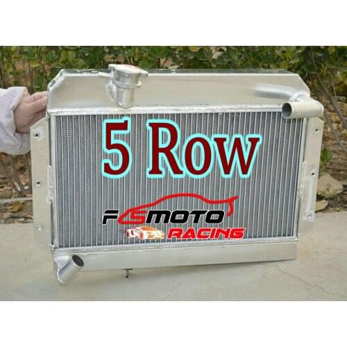 5ROW Aluminum radiator For ROVER MG A MGA 1500 1600 Twin Cam Mark II De-Luxe 1622 cc MT 1955-1962 1.5/1.6L I4 KIT 58 59 60 61 62