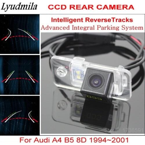 Lyudmila Car Intelligent Parking Tracks Camera FOR Audi A4 B5 8D 1994~2001 HD CCD Night Vision Reverse Camera / Rear View Camera