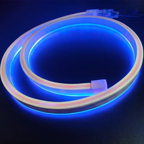 White AC LED Strip 220v Cold Cool Neon Lights Sign Yellow Green Pink Ribbon Band Flex Wire 240 Volt Neon Tape Decoration Lamp