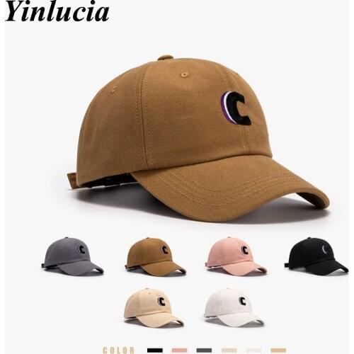 3D C Embroidery Kpop Bone Baseball Cap Caps For Men Women Hip Hop Cap Trucker Hat Skateboard Hats Simplicity Sunhats