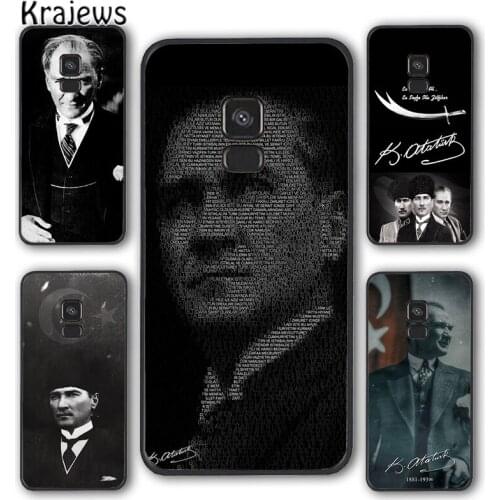 Krajews Mustafa Kemal Ataturk Phone Case Cover For Samsung Galaxy S5 S6 S7 edge S8 S9 S10 E lite S20 plus ultra Note funda