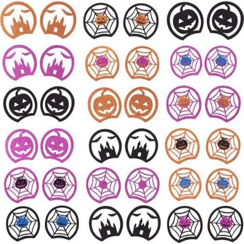 DIY Baby Headdress Sequins Boys And Girls Mickey Ears Halloween Pumpkin Castle Cartoon Headband Accessories