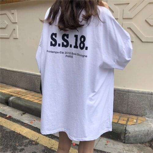Oversized Cotton T Shirt Women Spring Summer 2021 Short Sleeve Plus Size Casual Tees White Female Basic Tshirt Streetwear 363