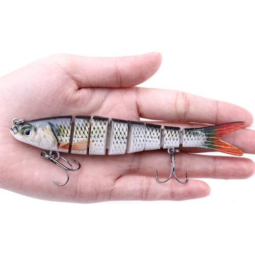 HENGJIA 1PCS Multi Jointed Hard Bait 13.7cm 27g Lifelike Wobblers Fishing Lure