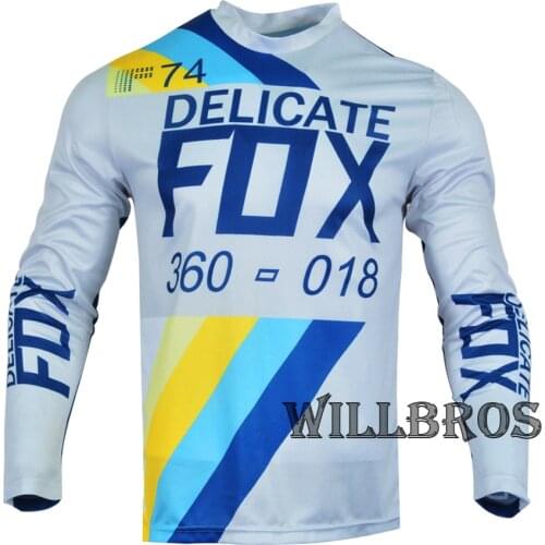 Delicate Fox Motorcycle Motocross Light Grey 360 Draftr Jersey Bike Dirtbike Offroad Racing BMX MX DH MTB Riding