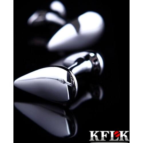KFLK Jewelry french shirt waterdrop cufflink for mens fashion Brand Cuff link Wholesale Button High Quality guests