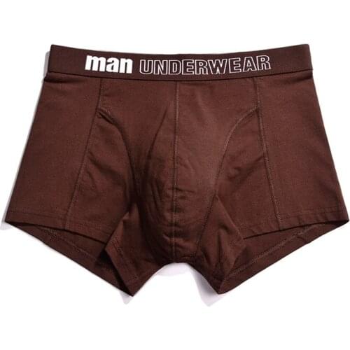 Mens Underwear Cotton Medium Waist Large Size Loose Boxer Comfort