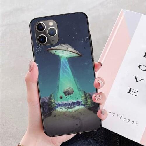 For iPhone Abducted Soft TPU Border Apple iPhone Case