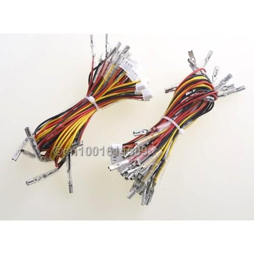 New Easyget 20pcs/Lot 20cm 3Pin LED Illuminated Push Button Wires Arcade Button Cables 2.8mm Terminal For PC Controller Computer
