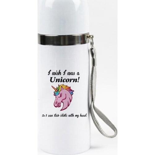 350ML Unicorn Stainless Steel Vacuum Thermal Cup Coffee Thermos Mug Water Bottle Sports Thermos best gift for children