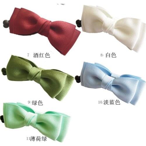 Fabric Headwear Banana Clips Handmade Double Layer Bow Hairpins Girls Women Barrette Hair Accessories