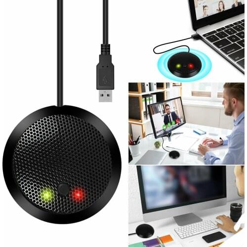 USB Conference Microphone 360 ​​° Omnidirectional Condenser Microphone