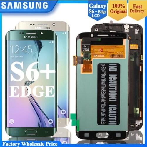 ORIGINAL 5.1'' SUPER AMOLED Display for SAMSUNG Galaxy S6 edge LCD + Frame G925 G925I G925F Touch Screen Digitizer+Service pack