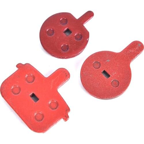 1 Pair/2pcs Red Organic MTB Mountain Bikes Cycling Road Bicycle Resin Disc Brake Pads