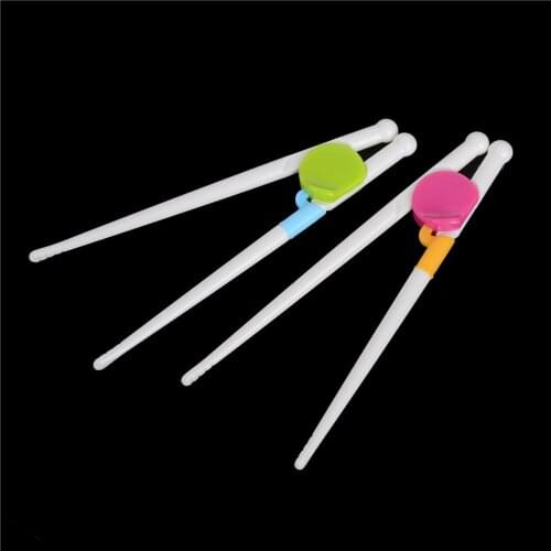 1 Pair Training Kids Reusable Chopsticks Adult Children Helper Cheater Toy Learning Utensils