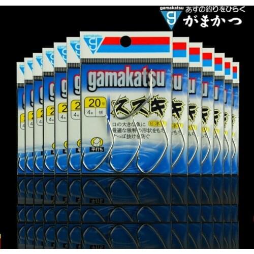 1PCs High Quality Japan Gamakatsu Perch Hook Import White Barbed Big Mouth Hook Gamakatsu Hook