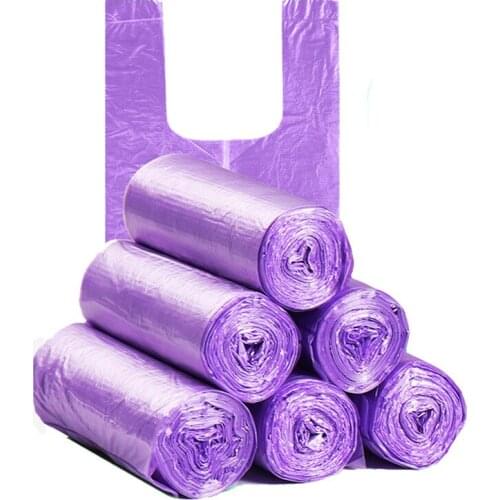 100pcs/pack 45x60cm High Quality Disposable Trash Bags Plastic Bags for Kitchen Vest Type Garbage Bags