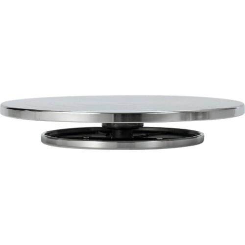 12/18cm Aluminum Alloy Pottery Wheel Heavy Duty Double Face Lazy Susan Rotating Swivel Stand for for Ceramic Clay Modeling Tool