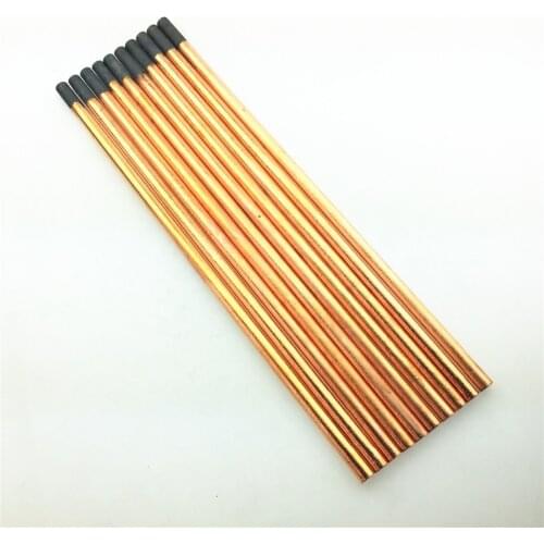 12pcs, Auto Repair Parts Graphite Electrode Rod DC Round Carbon Rod Carbon Rod Welding Electrode