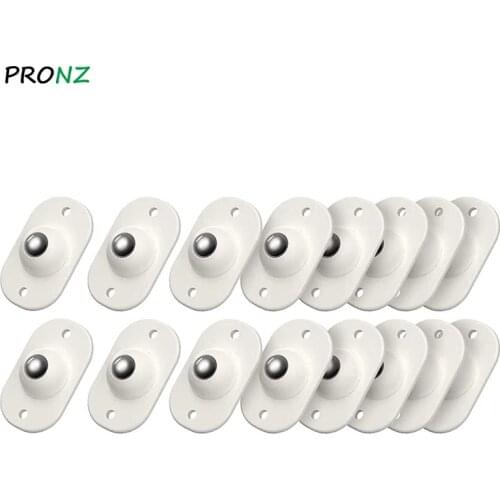 16Pcs Paste Type Universal Pulley Adhesive Pulley Storage Box Pulley Can 360 Degrees Self-adhesive Pulley Home No Noise Scratche