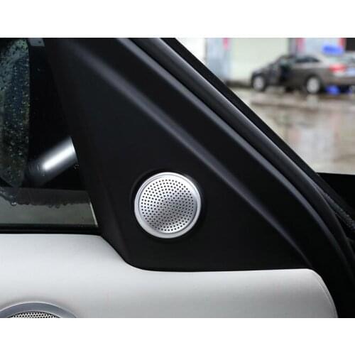 For Land Rover Discovery 5 LR5 2017 2018 Car Front A Pillar Audio Speaker Cover Trim Bezel Styling Stickers Aluminum Alloy 2Pcs