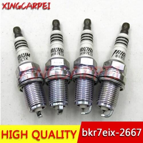 4pcs/lots BKR7EIX-2667 Iridium Spark Plug For Polaris Porsche BMW Honda Volvo BKR7EIX-2667 Auto Part