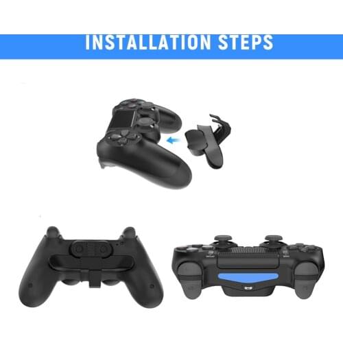 PS4 Controller Paddles Back Button Attachment For Playstation 4 Joystick Gamepad Turbo Rear Extension Keys Adapter Accessories