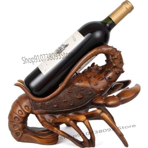 American Lobster Red Wine Rack Decoration Creative Wine Bottle Storage Restaurant Decoration Grape Red Wine Wine Tray Bar Decora
