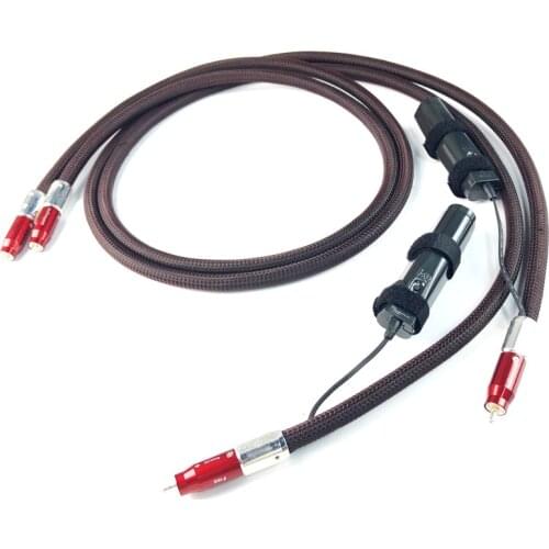 Audiophile Hifi Audio Cabls FIRE Analog RCA Interconnect Cable with 72V DBS for Amplifier CD Player
