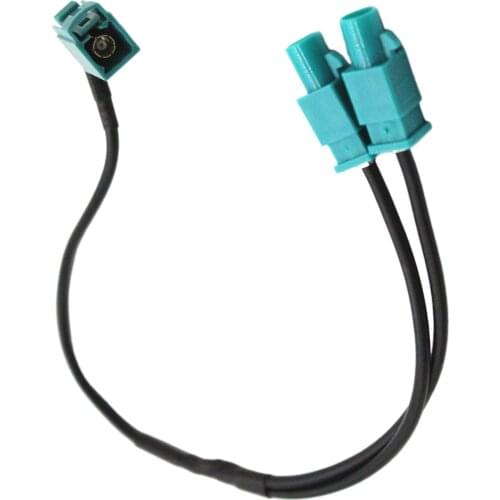 Auto Radio Booster Antenna Adapter Cable Dual Fakra To Fakra Female Plug for AUDI VW GPS Vehical Accessories