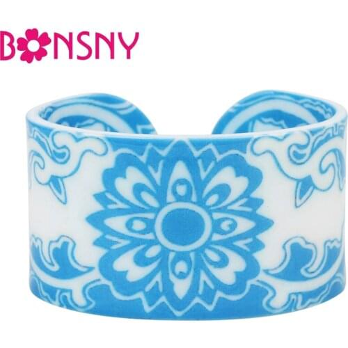 Синие браслеты Bonsny China At AliExpress