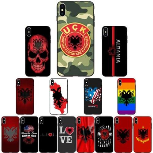 MaiYaCa Albania flag Phone Case for iPhone 11 12 pro XS MAX 8 7 6 6S Plus X 5S SE 2020 XR cover