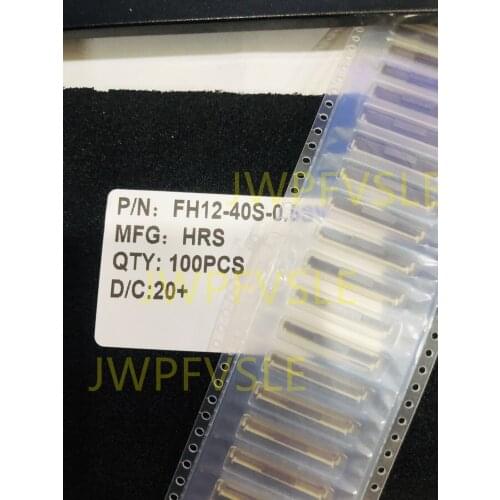 FH12-40S-0.5SVA(55) 40 Position FFC, FPC Connector Contacts, Vertical - 1 Sided 0.020" (0.50mm) Surface Mount
