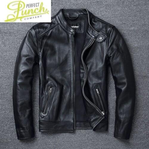 Clothing Mens Genuine Cow Leather Jacket Men Motorcycle Mens Jackets Vintage Clothes Autumn Coat 6XL 7XL Veste LXR734