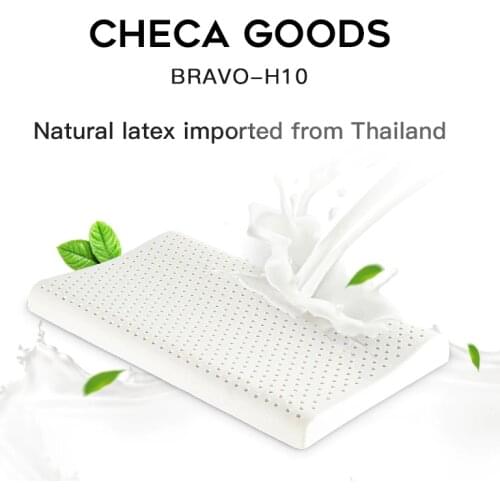 CHECA GOODS Latex Pillow Latex Foam Pillow with Machine Washable Organic Cotton Cover Medium Firm Natural Latex Firm Pillows