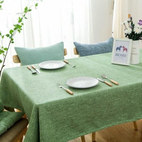 Linen table cloth meeting room cotton solid color table cloth simple style desk coffee table cloth table cloth